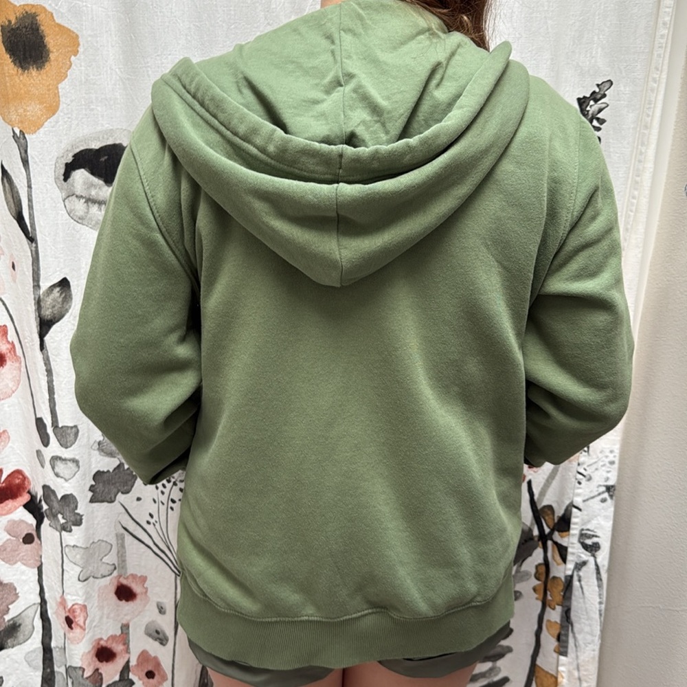 Men’s Goodfellow & Co Olive Green Zip Up Jacket with Hood. Size M. - Picture 4 of 9